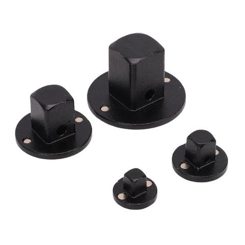 Heavy Duty Low Height Socket Adapter Set 4 PCS Magnetized Drive Converter Kit For Tight Spaces 1/4 3/8 1/2 Inch Sizes Fits Any Tool. Black chrome moly drive adapters