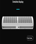Front view of Heavy Duty Air Curtain Pumping Out Mean Airflow And Running Smooth As Silk With Dual Fan Speeds.