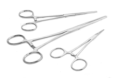Ultimate 6 Piece Hemostat Set Versatile Locking Clamp Pliers For Hobby Tools Electronics Fishing And Taxidermy In 8 Inch, 6.25 Inch And 5 Inch Sizes