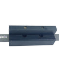 Heavy Duty 8mm Adjustable Lathe Parting Cut Off Tool Holder With 3/32 Inch X 1/2 Inch HSS Blade For Mini Bench Lathes Front Rear Compatible Precision Cutting, close-up view