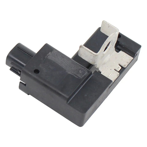 Heavy Duty Battery Current Sensor Drops Right In For Nissan Altima Leaf Murano Pathfinder Quest Versa Qx60 Replaces 294G01HH0A solid black sensor with metal connector.