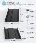 MKA 16 03 Quick Release Bracket Heavy Duty Replacement For Trolling Motors dimensions and components shown