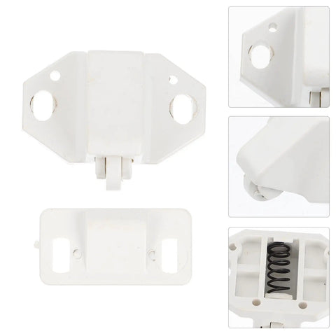 Built To Last Plastic Ball Catch Door Latch Set For Wood And Screen Doors Easy Install Durable Cabinet And Bookcase Hardware