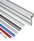 Heavy Duty Aluminum T Track Slot System With Fast Slide Miter Bar Jig That Glides Like Silk On Table Saw Router Table - Various sizes and colors