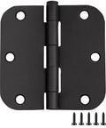 Matte Black Door Hinges Set, Water-Resistant And Pre-Lubricated, 10-Pack For Left Or Right Handed Doors, hinge with screws