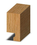 Kickass Carbide Tipped Locking Rabbet Router Bit For Smooth Drawer Assembly With Three Quarter Inch Body And Half Inch Cut Depth For Hardcore Woodworking Projects And Fine Cabinet Work, showcasing a half inch rabbet cut in wood.