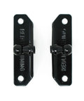 Heavy Duty 10mm Ball Stud Mounting Brackets Pack Of Four Built Tough As Nails With A Slick Black Powder Coat, side view.