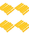 200 Pack Yellow Plastic Wall Anchors Kit Self Drilling Ribbed Anchors for Drywall and Hollow Walls in sets of 10