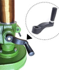 Built Tough Universal Drill Press Crank Handle Replacement Elevating Control Wheel Fits 9/16 Inch Shaft on green drill press.