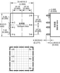 Technical drawing of Plug And Play Dc Dc Isolated Converter, showcasing dimensions and views for EV charging applications.