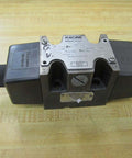 FD4-FNHS-110SA12 Industrial Hydraulic Solenoid Valve, front view, showing Racine control system interface, 3000 PSI, 110/115V