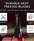 Pro Grade Sheet Metal Nibbler Bundle With Drill Attachment For Straight Lines Curves And Circles Safe And Easy To Use Burr Free Edges Heavy Duty Performance Australian Made showing durable heat treated blades.