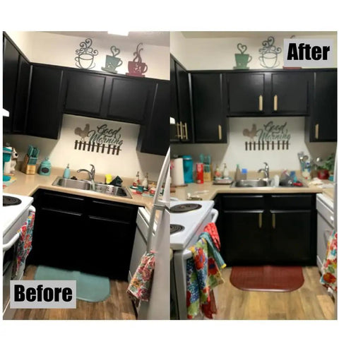 Gold Self Stick Push Pull Furniture Handles 10 Pack For Cabinets Drawers Wardrobes ABS Plastic No Drill Install Easy Grip Upgrade For Home Kitchen And Living Room on black kitchen cabinets