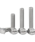 Top Shelf 20-Piece M5 T-Nuts And Bolts Assortment Kit For Aluminum Profiles featuring carbon steel bolts with square heads.