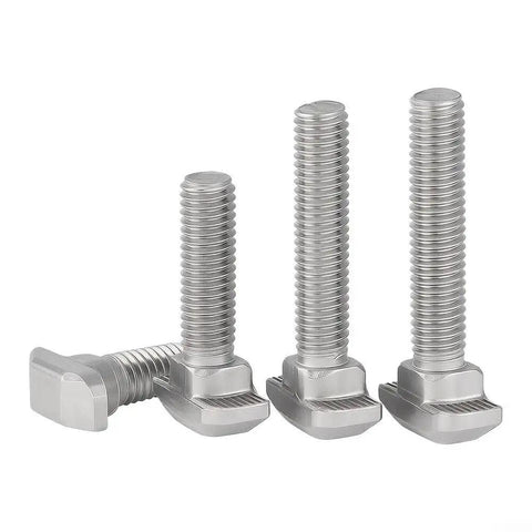 Top Shelf 20-Piece M5 T-Nuts And Bolts Assortment Kit For Aluminum Profiles featuring carbon steel bolts with square heads.