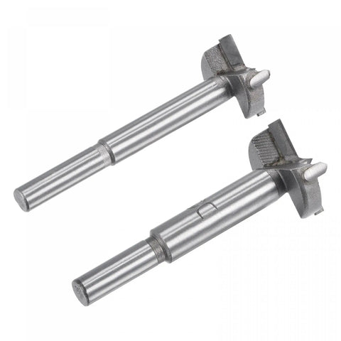 Pro Level Forstner Drill Bit Set 24mm 30mm With 7mm And 8mm Shank dully showing shank details for fast woodworking tasks.