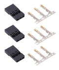 JR Connector Kit For Electronic Equipment And Model Aircraft, 100-Piece Brass ABS Male JR Plugs With Gold Plating components