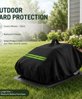 Heavy Duty Robot Lawn Mower Cover Built For Outdoor Garage Storage No Sweat weatherproof dock shelter protecting mower and dock.