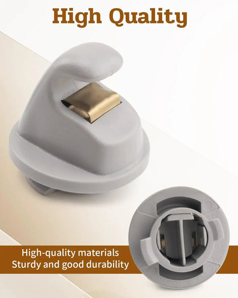 Interior Sun Visor Hook Clip Bracket Fits VW Atlas 2019 to 2024 Tiguan 2016 to 2022 gray durable visor mount repair clip.