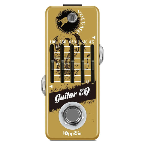 Tiny Titan Of Tone Five Band Graphic EQ Guitar Pedal With Master Level Control True Bypass And Rugged Metal Shell