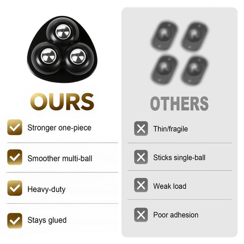 Comparison of Self Adhesive Appliance Sliders 24 Pack Heavy Duty Furniture Movers showing features vs. common alternatives.