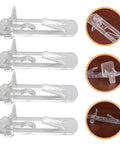 Locking Shelf Pegs For Cabinets 30 Pack Plastic Shelf Clips Fits 15mm To 16mm Wooden Boards shown with locking mechanism