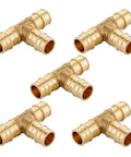 Pack of Fifteen One Half Inch PEX A Full Flow Expansion Fittings Bundles Including Tee Elbow and Coupling Five Pieces Each ASTM F1960