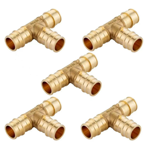 Pack of Fifteen One Half Inch PEX A Full Flow Expansion Fittings Bundles Including Tee Elbow and Coupling Five Pieces Each ASTM F1960