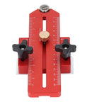 Table Saw Thin Jig With Roller Design Aluminum Alloy Adjustable Length Pro Grade Accurate Woodworking Tool For 19mm And 30mm T Slot Track Rock Solid Alignment For Tight Cuts And Smooth Pro Ready Performance On Cabinets And Fine Finish Projects, top view