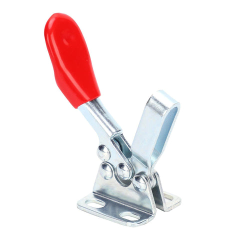 Pro Grade Heavy Duty Hold Down Toggle Clamps For Woodworking And Jigs And Fixtures Ideal For Welding Drill Press And Assembly Use Alloy Steel Construction For Smooth Low Friction Operation And Secure Adjustable Clamping In A Busy Shop, front view