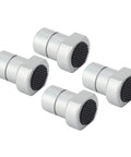 Set Of Four 20mm Bench Dog Stops For MFT Tables Aluminum Alloy Workbench Dogs With Non Slip Pads Stable Woodworking Accessories