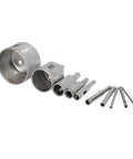 Top Tier Hole Saw Kit That Crushes Glass Tile And Ceramic With Ease Featuring Ten Pieces Ranging From 3mm To 50mm For Smooth Drilling And Home Repair Projects Without The Hassle. 10-piece diamond hole saw kit, metal, 3mm-50mm, for glass tile and ceramic drilling