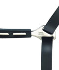 Close-up of Ultra Fit Grippy Spurs with Round 16mm Rowel Rubber Covered For A Snug Boot Fit and sharp look durable strap loop