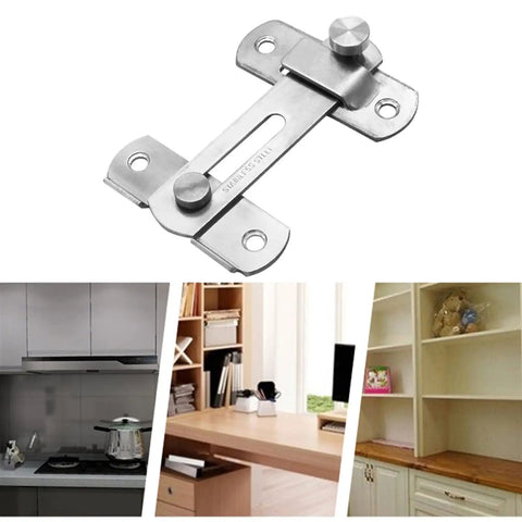 Beefy Stainless Steel Sliding Door Anti Theft Chain Lock With Deadbolt For Doors Windows Cabinets And Pet Cages