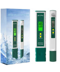 Digital pH and TDS Meter Combo With High Accuracy 0.01 pH Resolution Backlit Display And 3 In 1 TDS EC Meter for water testing