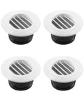 4 Inch Round ABS Air Vent Louver Grille Cover Set With Built In Fly Screen Mesh 4 Pack No Fuss Easy To Clean Durable
