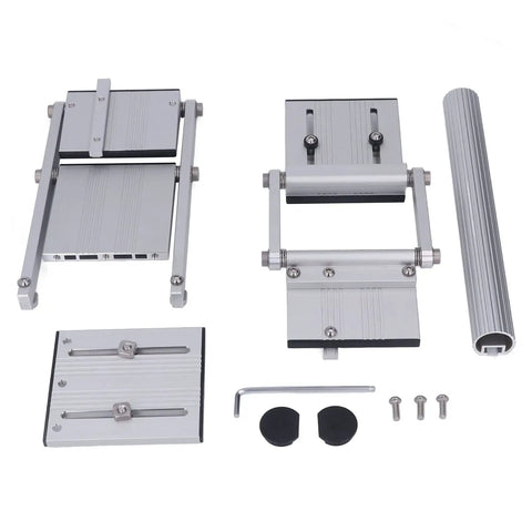 Circular Saw Track Kit For Workbenches Pro Grade Aluminum Alloy Double Layer Guide Rail with components on white background
