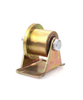 Front view of T Groove Wheel Sliding Gate Roller 45 Steel Heavy Duty Caster for square tube track, 48mm dual bearing design