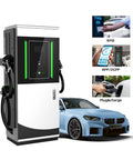 Heavy Duty Commercial DC EV Charger With Lightning Fast Charging And Plug And Play Setup For Fleets Highway Stops built tough, sleek design, dual gun setup.