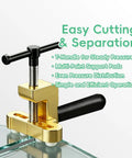 All In One Glass And Tile Cutter Kit With T Handle And Breaker Pliers for easy cutting and separation, showing T-handle tool in use