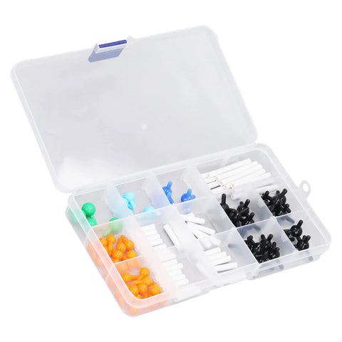 Vibrant Chemistry Molecular Model Kit for 3D Hands On Learning and Classroom Use Colorful set with 54 atoms and storage box