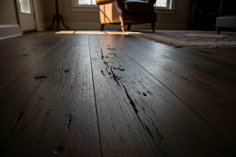Durable As Nails Reactive Water Based Wood Stain Lays Down A Knockout Warm Brown Finish For Barn Siding Ranch Beams And Deck Projects VOC Free Low Odor Heavy Duty Plus on weathered wood floor.