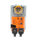 Heavy Duty 20Nm Torque Damper Actuator With Auxiliary Switch For Hvac Air Dampers 24 Volt Dc front view with connectors and control interface.