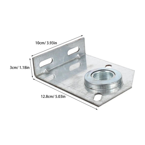 Heavy Duty Two Pack Garage Door Torsion Spring Center Bearing Bracket Rock Solid Anchor Support Kit With One Inch Inner Diameter For No Fuss Installation And Long Term Reliable Performance Upgrade