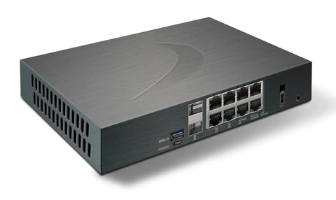 Badass Next Generation Firewall Rolls In At Two Point Five Gbps Loaded With One Year Total Secure Advanced Protection Bundle, sleek desktop design.