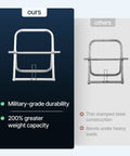 Comparison of industrial steel cable reel holder heavy duty spool rack dispenser versus other brand