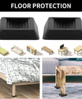 Grippy Silicone Furniture Pads For 1 To 4 Inch Wheels Keeps Office Chairs Beds And Couches From Sliding On Carpet Or Hard Floors Protects Surfaces With Durable Caster Cups Safe Non Slip Grips 5 Pack shown on furniture