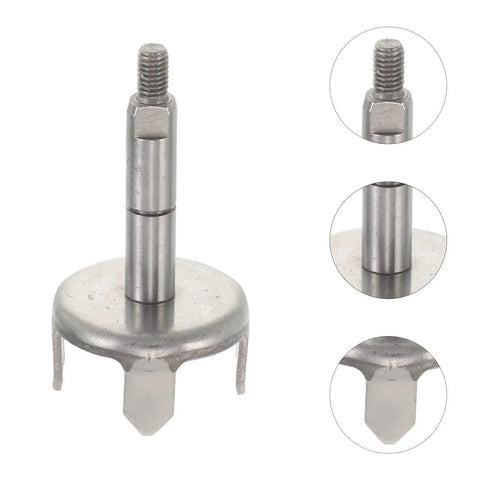 Bread Machine Bearing Sleeve Shaft Replacement Kit 6cm Iron Base Fork And Rotating Connecting Rod, metal shaft close-up