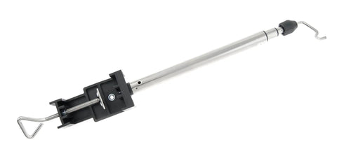 Go-To 27 Inch Telescoping Rotary Tool Holder With Table Clamp For Flex Shaft Hanger Stand, Perfect DIY Setup For Crafting And Metalworking, Durable Stainless Steel Rod, Stable, Handy Tool Support, clamp and adjustable rod