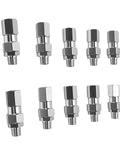 Killer Deal 10 Pack Hydraulic Hose Fittings Quarter Inch NPTF Male Crimp Connectors For Quarter Inch ID Hose Lines Leak Proof Seal Works Flawless On Truck Car Equipment High Quality Steel Easy Install Fix Any Job, 10 steel fittings